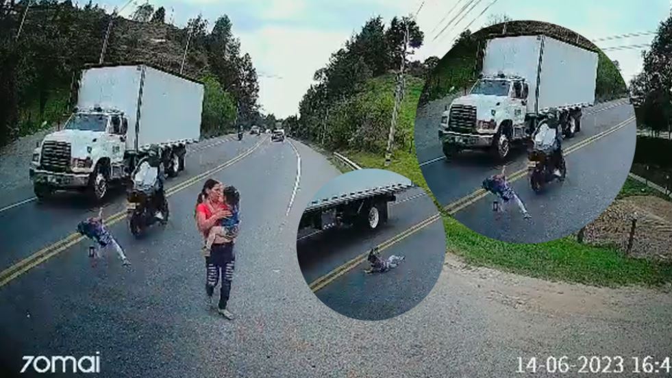 Video El Impactante Video De Un Motoclista Que Atropelló A Una Niña Y Evitó Milagrosamente Que 1724